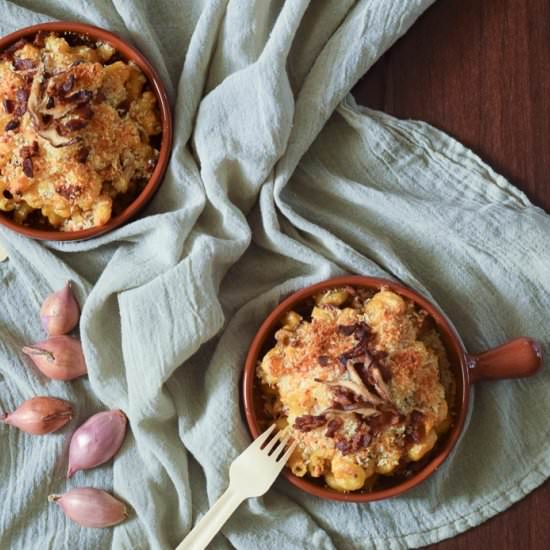 Smoky Shiitake Mac &Cheese - Recipe photo by Thespicedkitchen