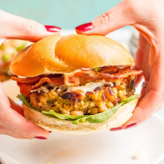 Black Eyed Peas Burgers - Recipe photo by Family Food on the Table