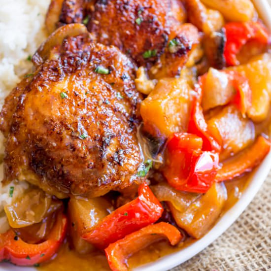 Slow Cooker Hawaiian Chicken - Recipe photo by dinnerthendessert