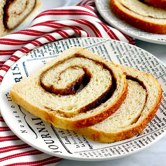 Banana Cinnamon Swirl Bread - Recipe photo by twoofakindcooks