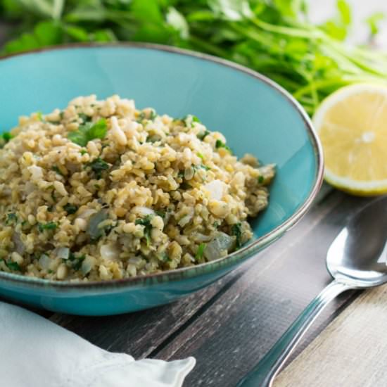 Freekeh Pilaf - Recipe photo by krollskorner