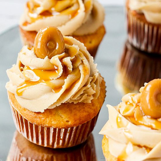 Caramel Cupcakes - Recipe photo by TheItMom