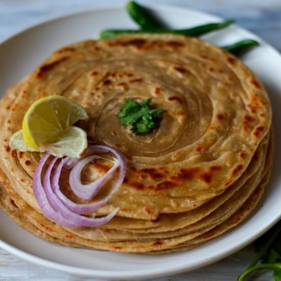 Whole Wheat Laccha Paratha - Recipe photo by ch_cooks