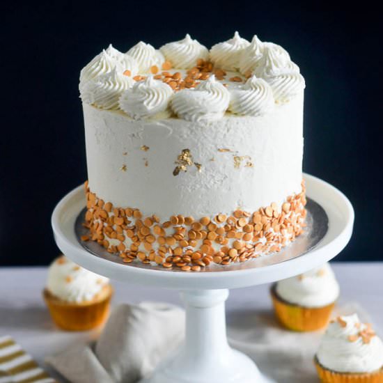 Golden Champagne Cake - Recipe photo by Cakes By Chichi