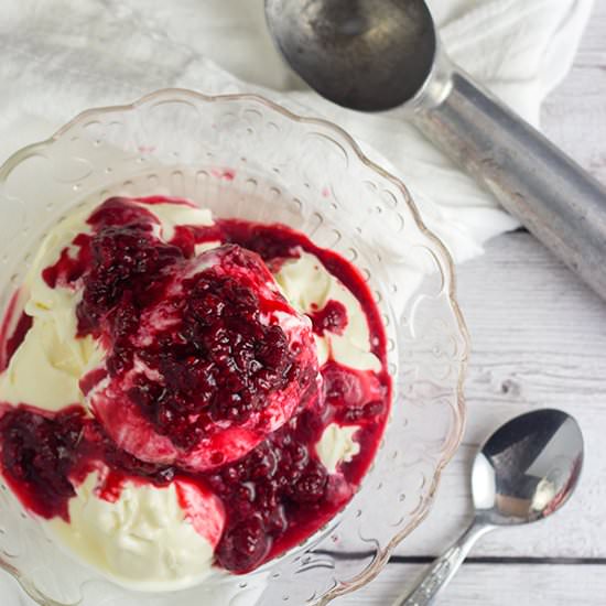 German Hot Raspberry Sauce - Recipe photo by thekitchenmaus