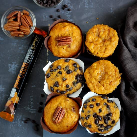 Multi Grain Pumpkin Muffins - Recipe photo by easyfoodsmith