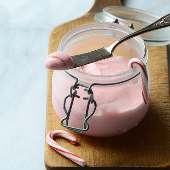 5-Minute Candy Cane Dip or Spread - Recipe photo by AnEdibleMosaic
