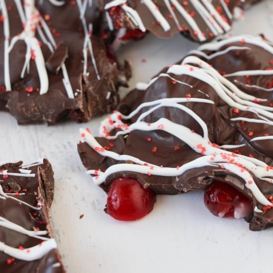 Cherry Cordial Bark - Recipe photo by TheHungryIntrovert