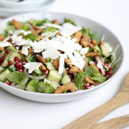 Cucumber Pomegranate Salad - Recipe photo by chasetheflavors