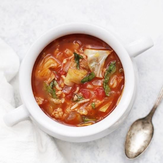 cabbage roll soup - Recipe photo by onelovelylife