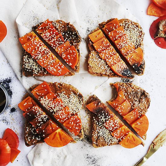 Persimmon Toast - Recipe photo by thetruespoon