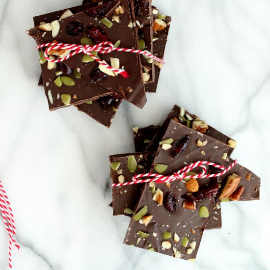 Nuts and Seeds Chocolate Bark - Recipe photo by foodbyjonister