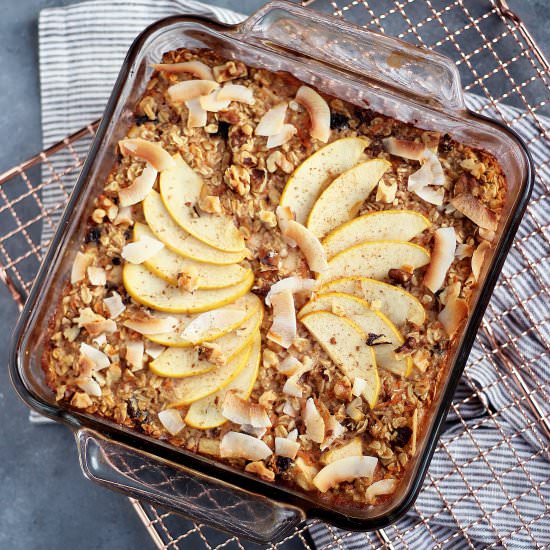 Morning Glory Baked Oatmeal - Recipe photo by thymeandtoast