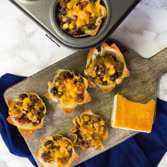 Crunchy Nacho Burrito Cups - Recipe photo by Carmy @ carmyy.com