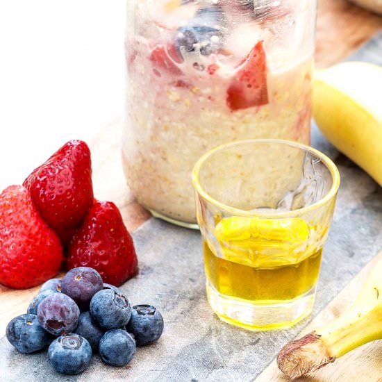 fruity overnight oats - Recipe photo by 3KidsRecipes