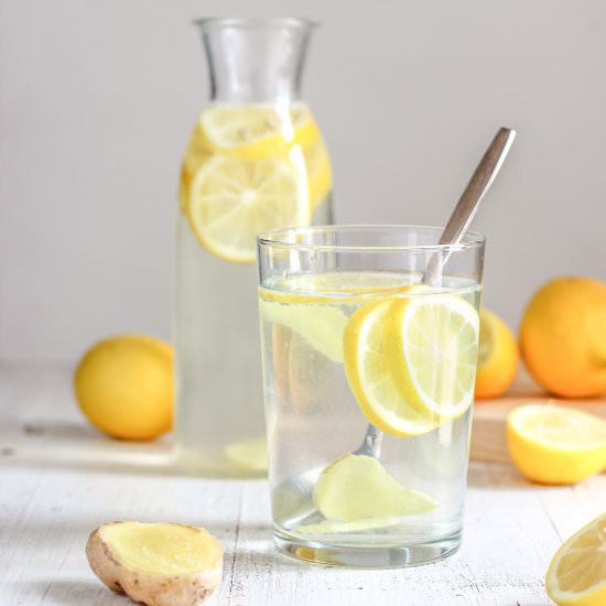 Lemon Ginger Water - Recipe photo by Happy Foods Tube