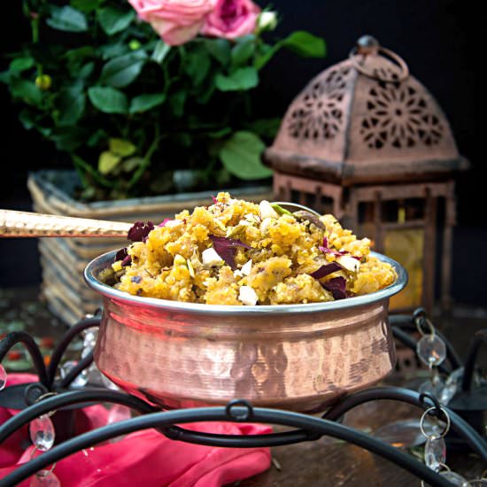 Moong Dal Halwa - Recipe photo by Anu@MyGingerGarlicKitchen