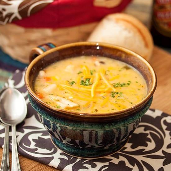 Cheesy Chicken & Corn Chowder - Recipe photo by tideandthyme