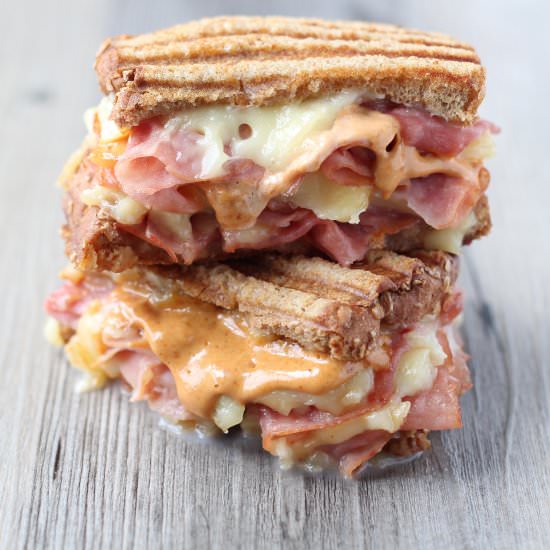 Sweet & Spicy Ham & Gruyere Panini - Recipe photo by Lydi Out Loud