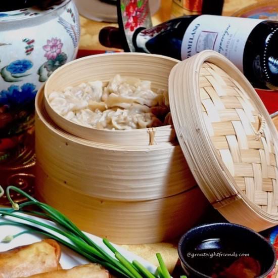 Pork Dumplings with Sesame Sauce - Recipe photo by Great 8 Friends