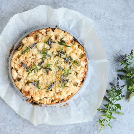 Gooseberry Crumble Cake - Recipe photo by eat, little bird