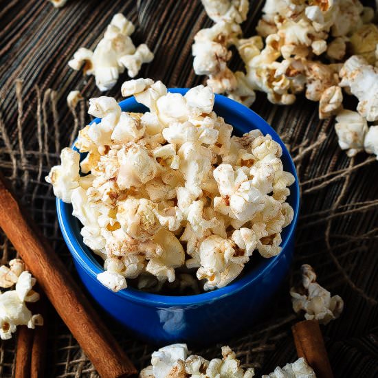 Cinnamon Roll Popcorn - Recipe photo by FoodFanatical