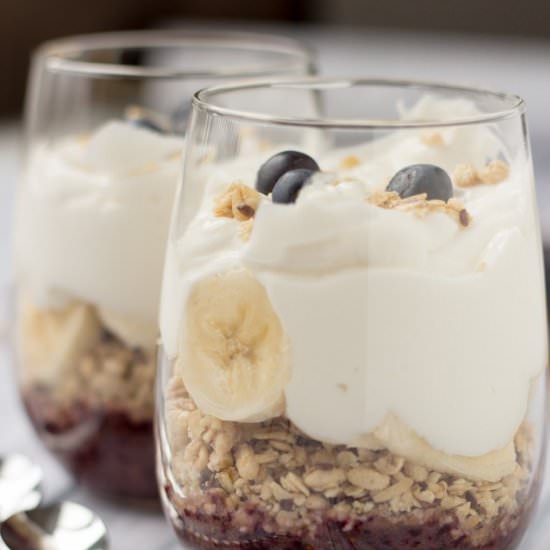 Banana Blueberry Parfait - Recipe photo by YummyClip