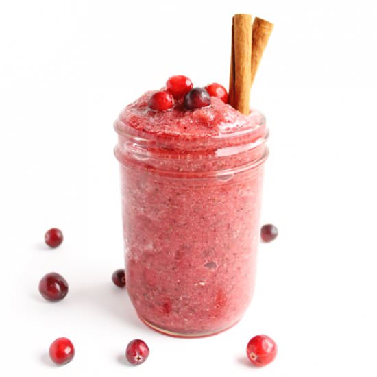 Cranberry Pomegranate Detox Smoothie - Recipe photo by Rhubarbarians