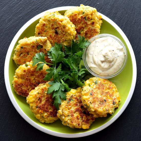 Corn Fritters - Recipe photo by TheVegLife