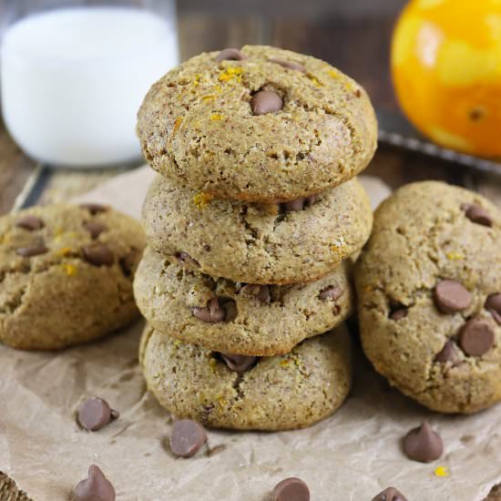 Orange Chocolate Chip Protein Cookie - Recipe photo by SavorySpin
