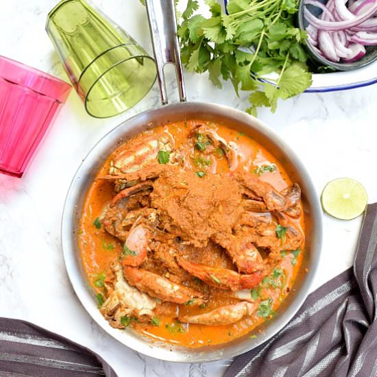Crab Masala - Recipe photo by Savory Bites