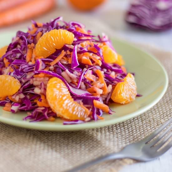 Detox Red Cabbage Salad - Recipe photo by Happy Foods Tube
