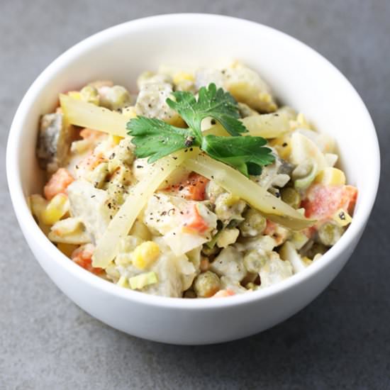 Easy Polish Vegetable Salad - Recipe photo by FoodFlavorz