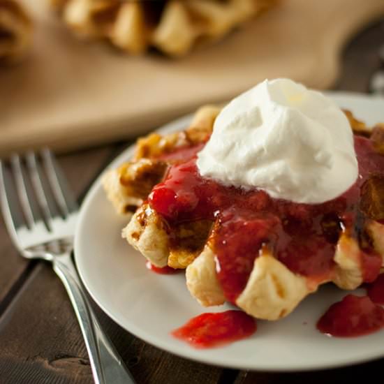 Belgian Liege Waffles - Recipe photo by contemplating sweets