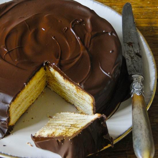 Baumkuchen – "tree cake" - Recipe photo by sabine@mamangerie