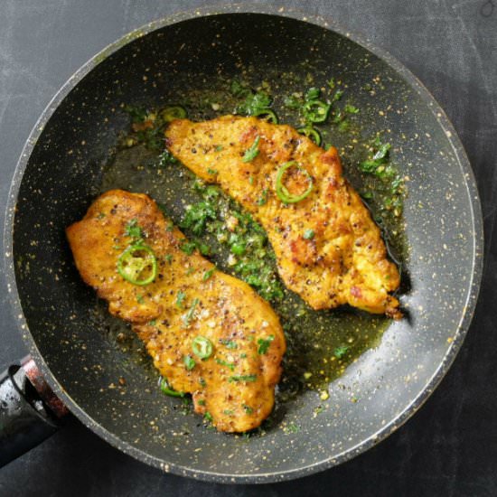 Green Chili Turmeric Chicken - Recipe photo by biohackers recipes