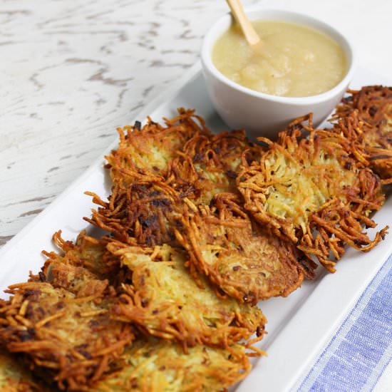 Perfecting Potato Latkes - Recipe photo by gingerrosefood