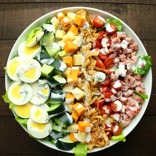 Ham & Cheese Chopped Salad - Recipe photo by TheSaltyMarshmallow