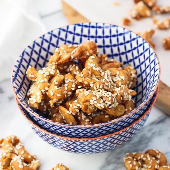 Honey Sesame Cashew Clusters - Recipe photo by mysequinedlife