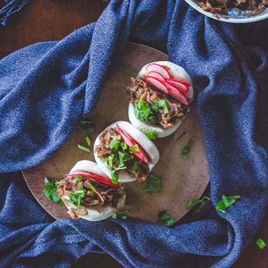 Fusion Jackfruit Bao Bites - Recipe photo by plantcrush