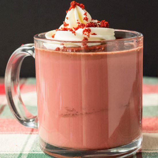 Red Velvet Hot Chocolate - Recipe photo by cookingwithjanica