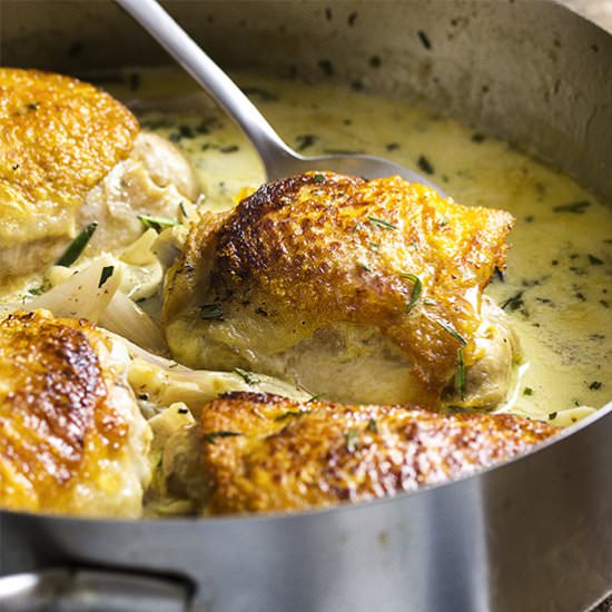 Pan Roasted Chicken Dijon - Recipe photo by justalittlebitofbacon