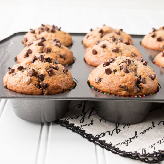 Banana Chocolate Chip Muffins - Recipe photo by littlesweetbaker