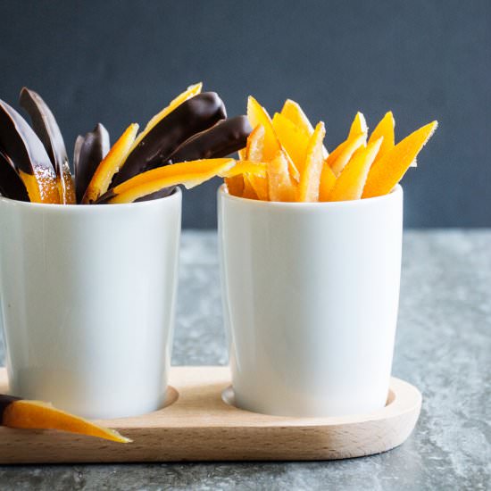 Perfect Candied Orange Peels - Recipe photo by portandfin