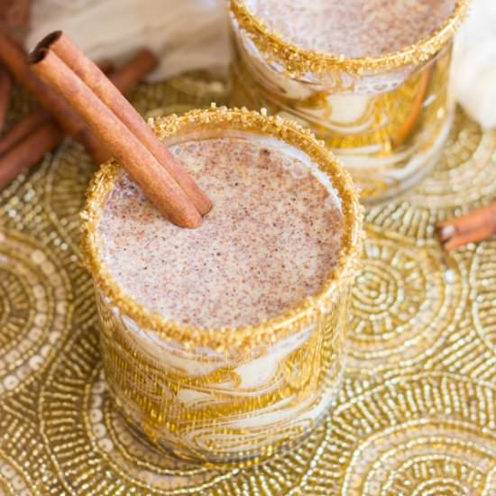 Bourbon Chai Eggnog - Recipe photo by thegoldlininggirl