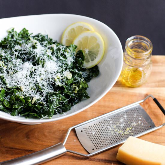 5-Ingredient Massaged Kale Salad - Recipe photo by WorthyPause