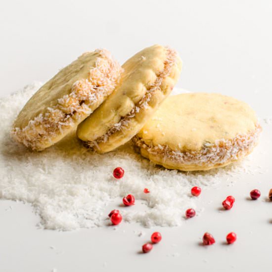 Pink Peppercorns Alfajores - Recipe photo by Elegant Meraki