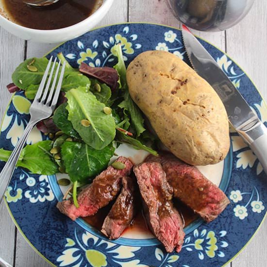 Roasted Garlic Sirloin Steak - Recipe photo by Cooking Chat