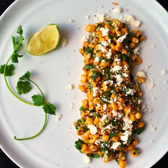 Esquites, Mexican Corn Salad - Recipe photo by okiedokieartichokie