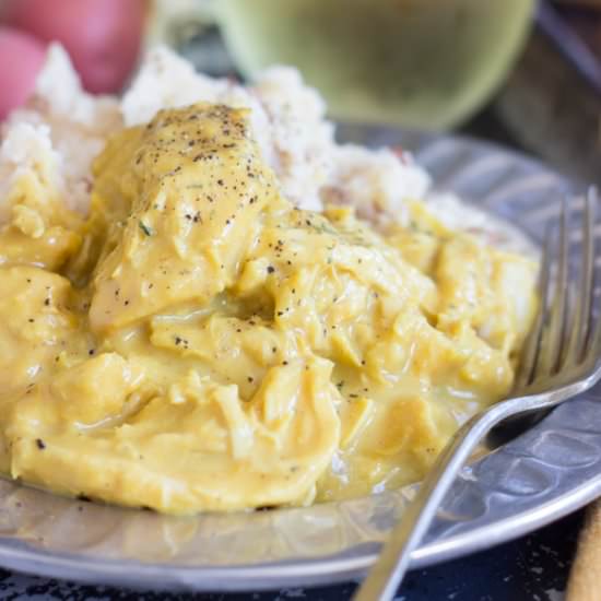 Slow-Cooker Honey Mustard Chicken - Recipe photo by thegoldlininggirl